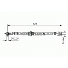 1 987 481 384 BOSCH Тормозной шланг