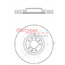 25259 V METZGER Тормозной диск