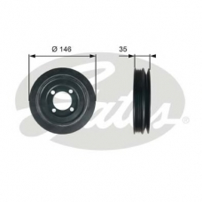 TVD1115 GATES Ременный шкив, коленчатый вал