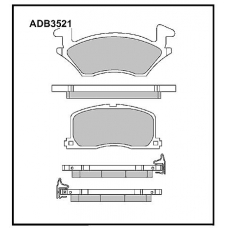 ADB3521 Allied Nippon Тормозные колодки