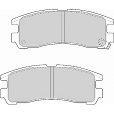 FD6701A NECTO Комплект тормозных колодок, дисковый тормоз