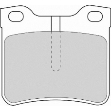 FD6677V NECTO Комплект тормозных колодок, дисковый тормоз