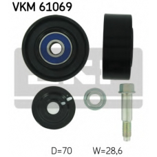 VKM 61069 SKF Паразитный / ведущий ролик, поликлиновой ремень