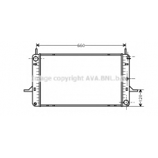 FDA2156 AVA Радиатор, охлаждение двигателя