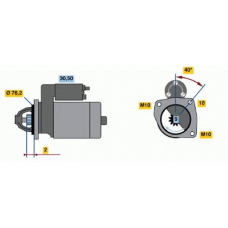 0 001 108 166 BOSCH Стартер