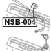 NSB-004 FEBEST Опора, стабилизатор