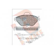 RB0921 R BRAKE Комплект тормозных колодок, дисковый тормоз