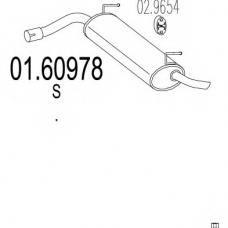 01.60978 MTS Глушитель выхлопных газов конечный