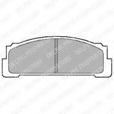 LP28 DELPHI Комплект тормозных колодок, дисковый тормоз