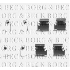 BBK1204 BORG & BECK Комплектующие, колодки дискового тормоза