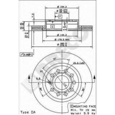 BS 8477 BRECO Тормозной диск