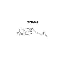 TY70361 VENEPORTE Глушитель выхлопных газов конечный