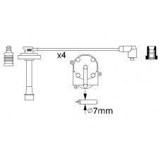 0 986 356 949 BOSCH Комплект проводов зажигания