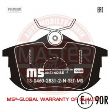 13046028312N-SET-MS MASTER-SPORT Комплект тормозных колодок, дисковый тормоз