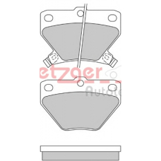 1170160 METZGER Комплект тормозных колодок, дисковый тормоз