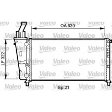 734221 VALEO Радиатор, охлаждение двигателя