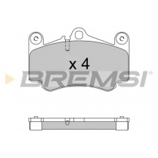 BP3572 BREMSI Комплект тормозных колодок, дисковый тормоз