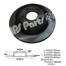 IBP-1W06 IPS Parts Тормозной диск