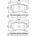 CBP0854 COMLINE Комплект тормозных колодок, дисковый тормоз