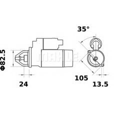 MS 393 MAHLE Стартер