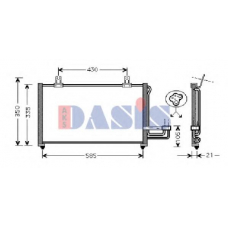 522045N AKS DASIS Конденсатор, кондиционер