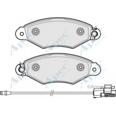 PAD1982 APEC Комплект тормозных колодок, дисковый тормоз