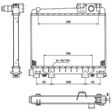 51348 NRF Радиатор, охлаждение двигател