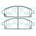 BP-6568 KAVO PARTS Комплект тормозных колодок, дисковый тормоз