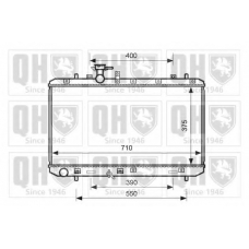 QER1436 QUINTON HAZELL Радиатор, охлаждение двигателя