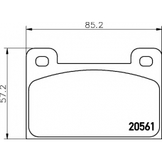 8DB 355 005-761 HELLA PAGID Комплект тормозных колодок, дисковый тормоз