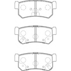 FD7584A NECTO Комплект тормозных колодок, дисковый тормоз