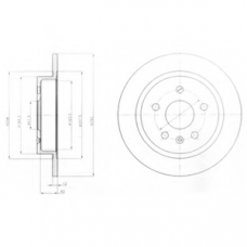 BG4188 DELPHI Тормозной диск