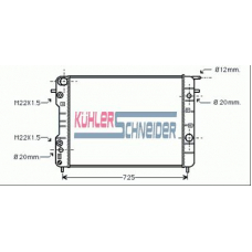 0600081 KUHLER SCHNEIDER Радиатор, охлаждение двигател