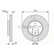 0 986 479 643 BOSCH Тормозной диск