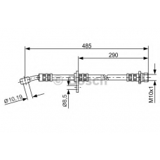 1 987 476 989 BOSCH Тормозной шланг