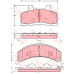 GDB4005 TRW Комплект тормозных колодок, дисковый тормоз