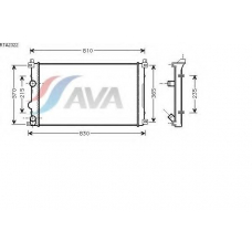 RTA2322 AVA Радиатор, охлаждение двигателя