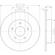 8DD 355 115-631 HELLA PAGID Тормозной диск