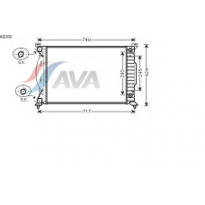 AI2202 AVA Радиатор, охлаждение двигателя