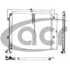 300444 ACR Конденсатор, кондиционер