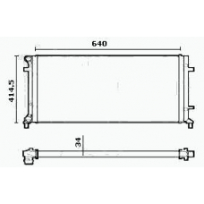 RM0578 EQUAL QUALITY Радиатор, охлаждение двигателя