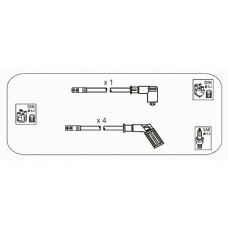 AFS59 JANMOR Комплект проводов зажигания