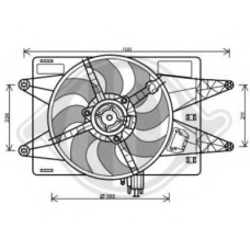 3485112 DIEDERICHS Вентилятор, охлаждение двигателя