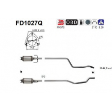 FD1027Q AS Сажевый / частичный фильтр, система выхлопа ОГ