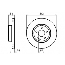 0 986 479 040 BOSCH Тормозной диск