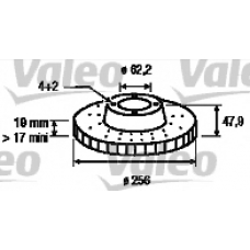 186878 VALEO Тормозной диск