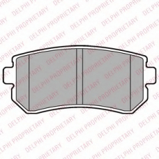 LP2303 DELPHI Комплект тормозных колодок, дисковый тормоз