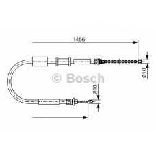 1 987 477 384 BOSCH Трос, стояночная тормозная система