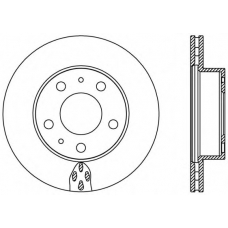 BDA2439.20 OPEN PARTS Тормозной диск