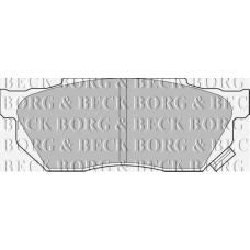 BBP1236 BORG & BECK Комплект тормозных колодок, дисковый тормоз